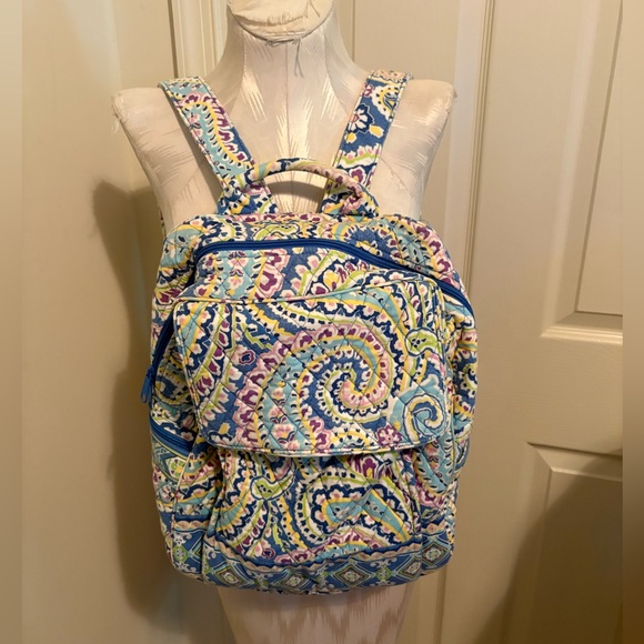 Vera Bradley Floral Patterned Backpack used one cruise main image 10